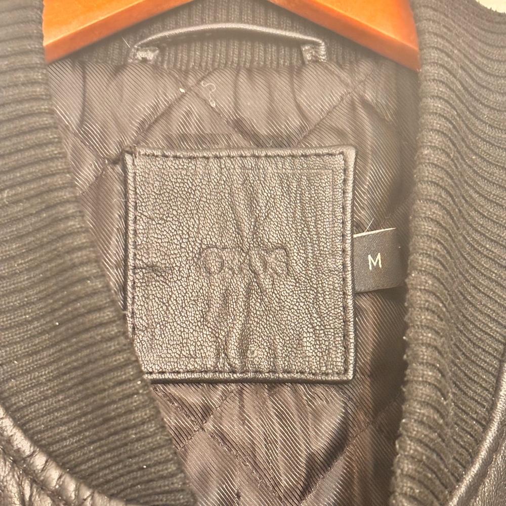 ASOS: Black Quilted Leather Jacket - Picture 4 of 5